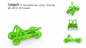 3mm Plywood Laser Cut Files Toy Catapult 3D Model 3D Printed Assembly Precision Toy Mechanism Design Working Toy Catapult With Launch Action - Etsy Canada