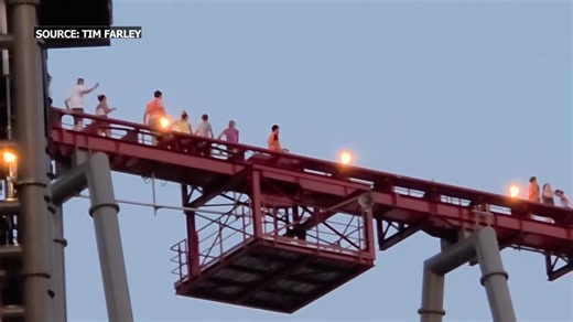 10M views · 5.2K reactions | Cedar Point's newest attraction, Siren's Curse, touted as the tallest, fastest, and longest "tilt" roller coaster in North America, is off to a rough start. The ride broke down for the SECOND time in the week of its opening: https://bit.ly/4len5wo | LOCAL 12, WKRC-TV | Facebook