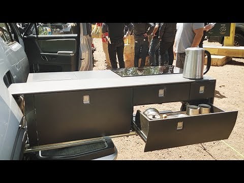 Hands-on tour of the Rivian camp kitchen