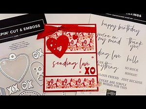 Fun Split Panel Card New Stampin’ Up! Made With Love Suite & Fabulous Sayings Product of the Month