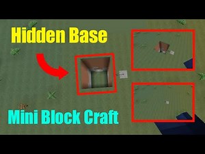 [Mini Block Craft] How to make hidden base .