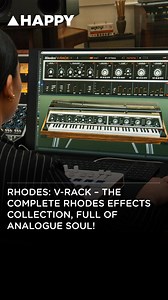 Rhodes: V-RACK – The complete Rhodes effects collection, full of analogue soul Fully explore the classic sound of the Rhodes MK8 Analogue Preamp and FX circuit with their latest V-RACK software tool of effects emulations. #review #proaudio #plugin #rhodes #mixing | Happy Mag | Facebook
