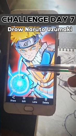 Drow Naruto Uzumaki 🎨😎 || Day And ||drow Naruto series || #naruto #anime #shorts