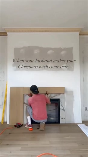 Fireplace buildout and install. Follow for more videos like this!