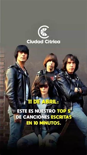 Top 5 de canciones que fueron escritas en 10 minutos