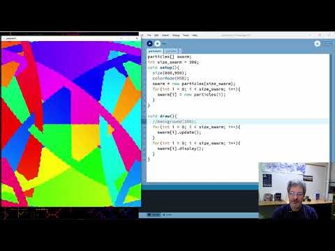 Making swarms of particles.