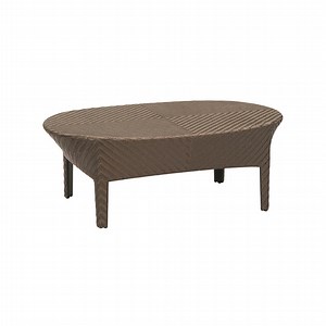 [Hot Item] Nordic Rattan Coffee Table Living Room Solid Wood Long Round Coffee Table Corner Table