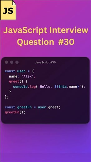 Most asked JavaScript interview question — what will it print? #javascript #webdev #frontend
