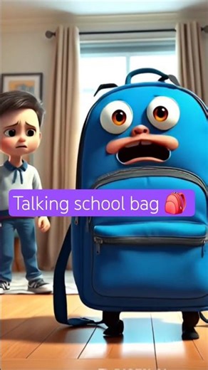 “Talking School Bag 😂 | Funny 3D Animation Short” #shorts #cartoon #funny #comedy