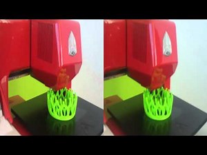 Cubify 3D Printer in action in 3D (YT3D:Enable=true)