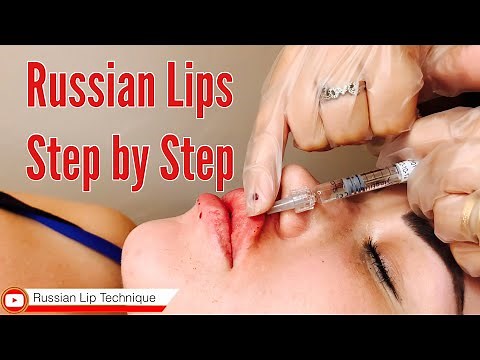 Russian Lips - step by step