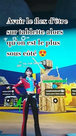 Having the flexibility to play Fortnite on a tablet 😍