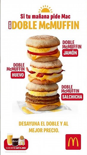 Nuevo Desayuno Doble McMuffin - McDonald's República Dominicana