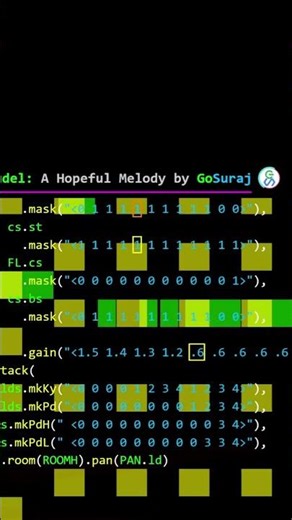 Strudel Coding Music - Hopeful EDM Melody 1/2