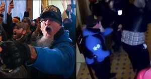 ICED EARTH's Jon Schaffer Seen Charging Capitol Police in New Security Footage from Insurrection - Metal Injection