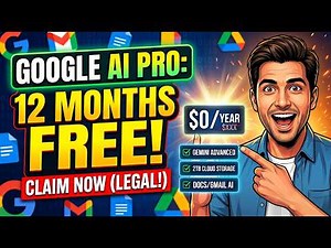 How To Get Google AI Pro Plan Free for 12 Months | Gemini Pro Free