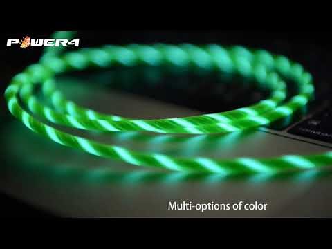 EL Visible Led Light Flowing Light Up Charger Charging USB Data Cable(Micro /iPhone /Type C )
