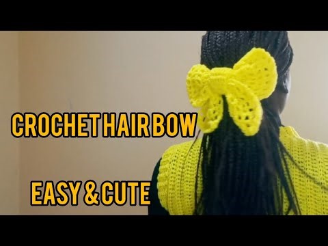 Crochet Hair Bow Tutorial | Easy & Cute DIY Hair Accessory