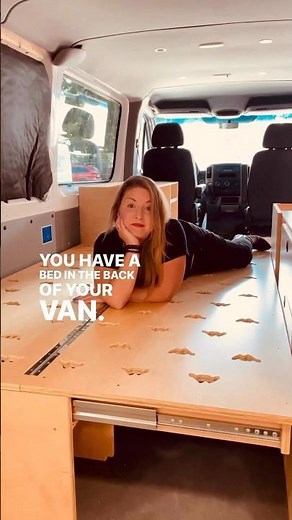 With the Frontier Futon DIY assembly kit, you can have a bed and a couch in your camper van 😍