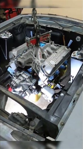 '67 Mustang 351W Meets AJE K-Member, Motor Mount Mock-Up.