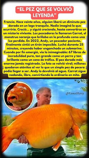 El pez dorado gigante que sorprendió a toda Francia