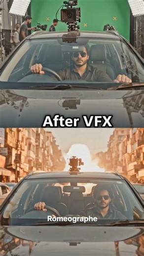 AI Movie Scene Making 🎥 | Green Screen to Cinematic Car Shot | VFX Breakdown (Educational)