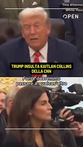 👉Un scontro verbale acceso alla Casa Bianca durante una conferenza stampa del presidente Trump. Alla giornalista della CNN, Kaitlan Collins, che gli chiedeva conto del caso Epstein e della divulgazione dei file con cancellazioni Trump risponde: «Sei la peggior giornalista. Non mi stupisce che la CNN non abbia ascolti con gente come te. Ti conosco da 10 anni e non ti ho mai vista sorridere e sai perché? Perché sai che non dici la verità. Siete un’organizzazione molto disonesta e dovrebbero vergo