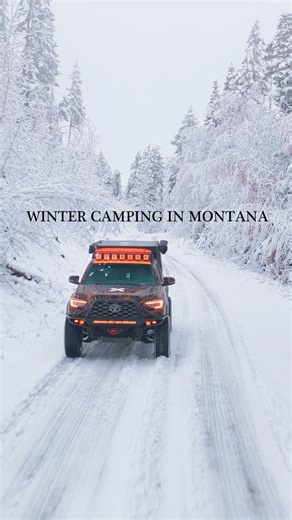 Winter camping in #montana