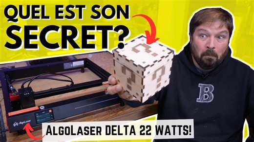 New type of mystery box – a model to glue together!!! [AlgoLaser DELTA 22 watts]