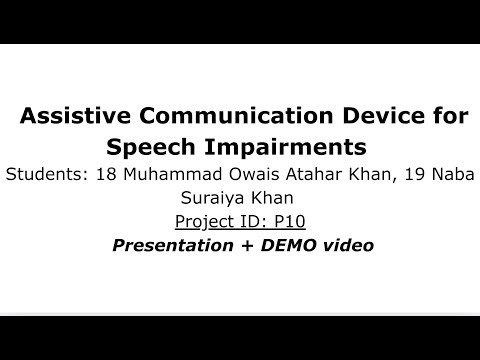 CityU GEF P10: Assistive Speech Device Demo