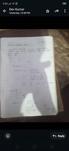 Calculate the molality of a solution by using the formula:Mol... | Filo