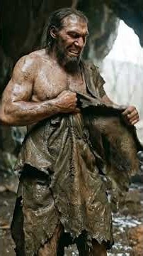 Neanderthal learns how to keep his clothes warm to survive!