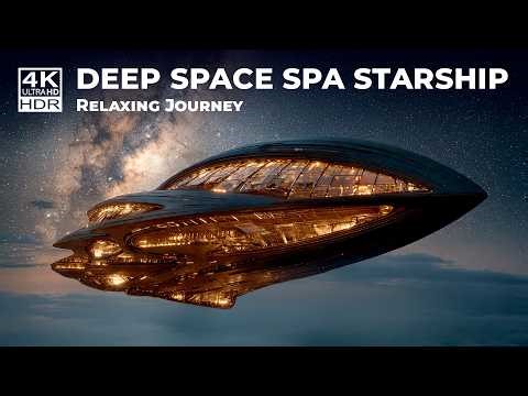 Colossal Deep Space Spa Starship (4K HDR) — 10 Hours Cinematic Ambience