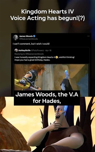 Hades Actor James Woods Leaked Kingdom Hearts IV News #kingdomhearts #shorts