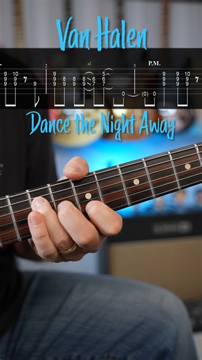 Chris Rupp | Guitar Coach on Instagram: "Dance the Night Away guitar riff by Van Halen with tabs"