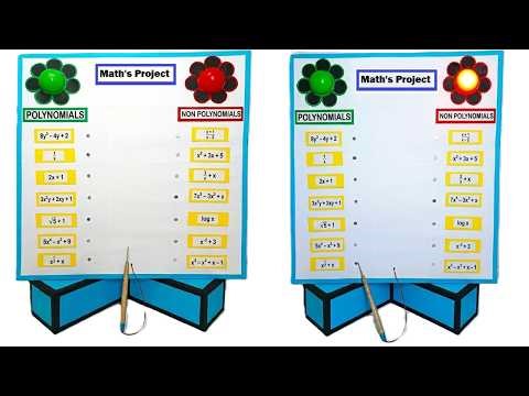 polynomial working model (polynomial or not) - maths project - tlm - craftpiller