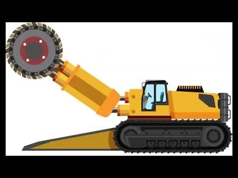 Roadheader Tunnelling Machine at Work