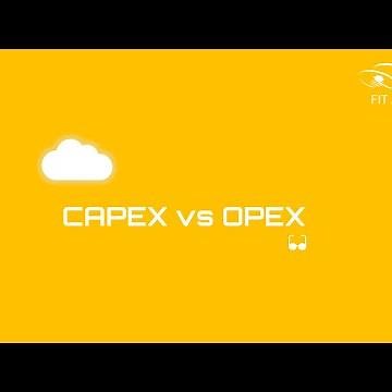 Fundamentos de OCI. CAPEX vs OPEX