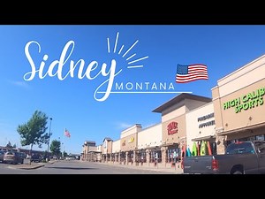 Tour around City of SIDNEY, Montana | United States [4K]-Home to a Sugar beet factory