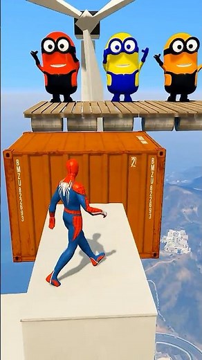 GTA 5 Epic Water Ragdolls Spiderman Jump/Fails Ep 284 #shorts