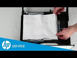 Clear a Paper Jam in Tray 3 | HP PageWide Enterprise Color 586 MFP Printer | HP