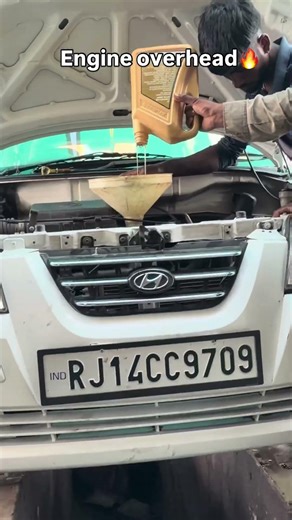 Hyundai #Santro #xing #engine #overheat #radiator #clean