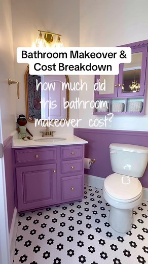 Bathroom Makeover & how much it cost #bathroommakeover