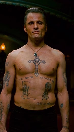 Chrovies ® on Instagram: "One day after shooting, Viggo Mortensen went to a pub without washing off his tattoos or even changing out of his costume. He overheard a couple speaking Russian and decided to eavesdrop, to see if he could understand what they were saying. He caught a few words before they stopped mid-sentence. When he turned around, he saw they were staring at the tattoos on his hands; they were scared, as they assumed he was a real member of Vory v Zakone. - The tattoos around Nikola