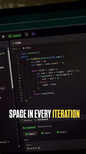 Day 7 — Find Minimum in Rotated Sorted Array 🚀 #coding #codeprep #cpp #codingstyle #learncpp