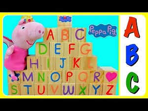 Learn ABC Alphabet with Peppa Pig! ABC Alphabet Learning YouTube Video For Babies, Toddlers, & Kids