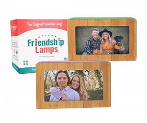 Friendship Lamp Memory Frame Handmade in USA Digital Screen WiFi Touch Lamp LED Light for Long Distance, Connection, Friend Gifts, Relationship, Friendship, Unique Gifts - Set of 2