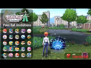 Pokémon Legends: Z-A ✻ Poké Ball Animations (with Cherish Ball)