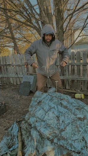 Frost Overnight… But the Compost Is Still Hot 🔥❄️