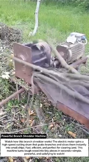 Powerful Branch Shredder Machine – Extreme Wood Cutting!